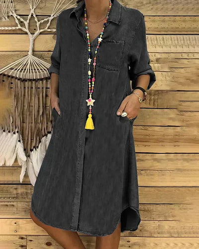 Bianca | Stylish Denim Shirt Dress