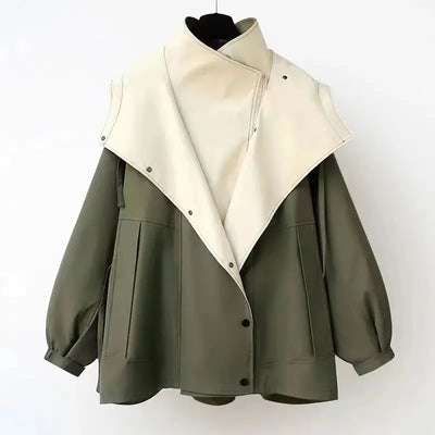 Sandra | Stylish Color-Block Zip-Up Jacket