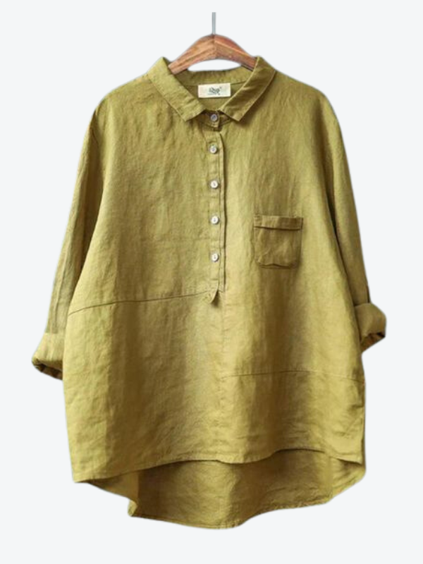 Rhea Women's Linen Long Sleeve Shirt