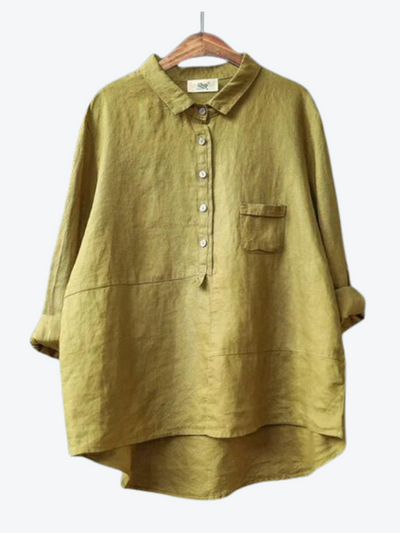 Rhea Women's Linen Long Sleeve Shirt